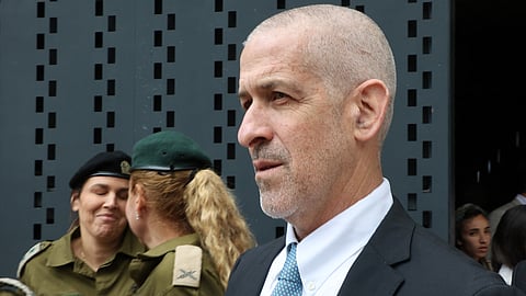 (FILES) Ronen Bar, chief of the Israel Security Agency (also known as Shabak or Shin Bet), attends a ceremony marking Memorial Day for fallen soldiers of Israel's wars and victims of attacks at Jerusalem's Mount Herzl military cemetery on 13 May 2024. Israeli Prime Minister Benjamin Netanyahu said on 16 March that he was seeking to dismiss the head of Israel's internal security agency, who swiftly called the move political and said the premier expected "personal loyalty". Netanyahu and Shin Bet head Ronen Bar have been engaged in a public spat in recent weeks over reforms to the agency, which has been accused of failing to prevent the 7 October 2023 Hamas attack that triggered war in Gaza.