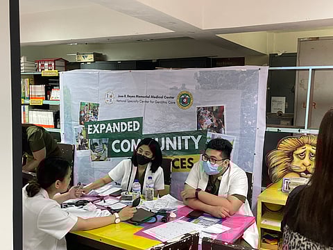 The National Commission of Senior Citizens (NCSC) conducted an expanded community health service program last Tuesday in Navotas City