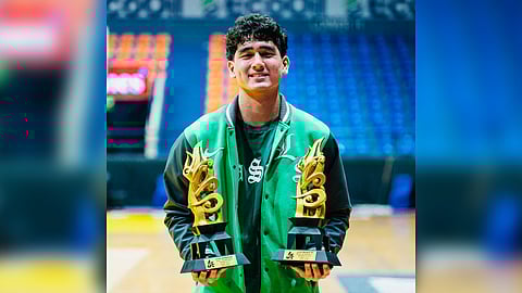Kiefer Alas of De La Salle Santiago Zobel emerges as the best local performer after winning the Most Valuable Player award of Season 87 UAAP juniors basketball tournament.