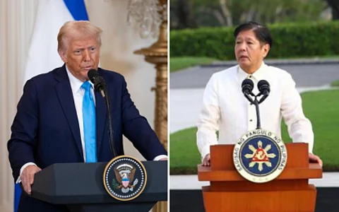 US President Donald Trump and President Ferdinand R. Marcos Jr.