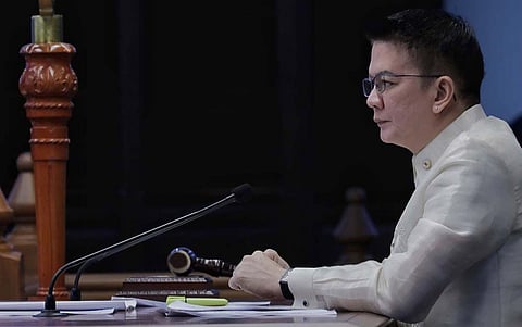 SENATE President Chiz Escudero adopts a hands-off policy regarding the ongoing feud between President Ferdinand Marcos Jr. and his older sister, Senator Imee Marcos.