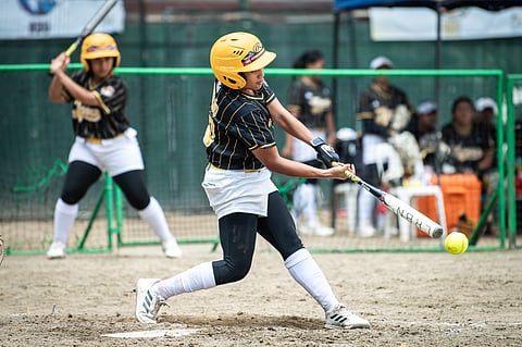 ANGEL Bedaño hits a home run that powered UST to a 10-1 win over Ateneo in the UAAP Season 87 softball tournament on Tuesday at the Rizal Memorial Baseball Stadium.