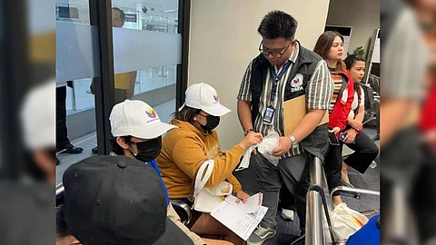THE arrival of 30 repatriated Filipinos in Cambodia who were victims of online scams.