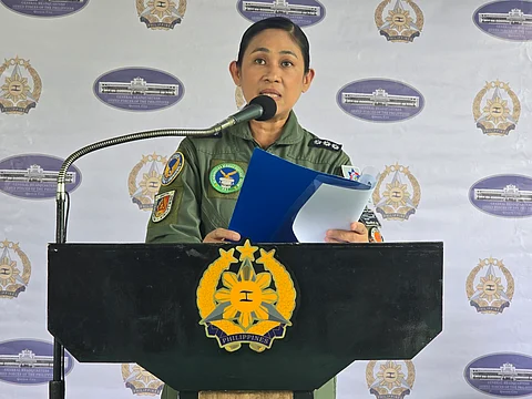 Philippine Air Force spokesperson Col. Ma. Consuelo Castillo (Photo by Lade Kabagani)