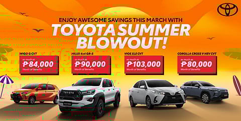 Drive home a Wigo 1.0 G CVT and enjoy as much as up to P84,000 — plus exclusive deals on other Toyota models!