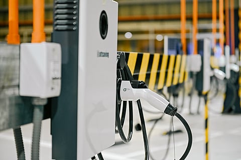 ONE of the charging ports at Mober Central Charge, the largest commercial EV charging hub in Pasay City.