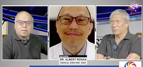 MANILA Doctors Hospital Director Dr. Albert Roxas (center) tells daily TRIBUNE editors Chito Lozada and Teddy Montelibano that their facility offers premium medical care.