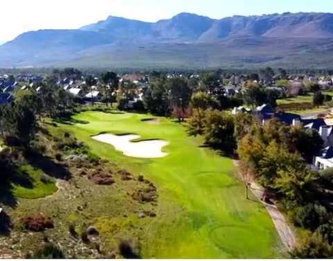 The par-3 17th is Pearl Valley’s signature hole.
