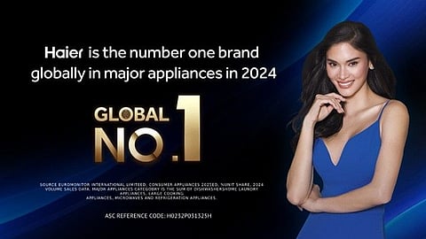 Haier ranked no. 1 global major appliance brand for 2024