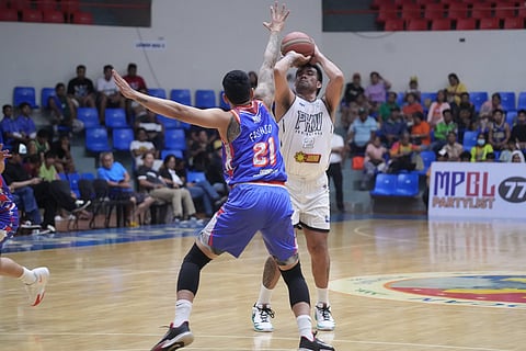 VIC Manuel provides the offensive muscles to help the Pangasinan Heatwaves post an 81-77 victory over the Pampanga Giant Lanterns MPBL 2025 Season late Friday at the Caloocan Sports Complex.