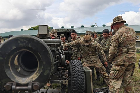 PHILIPPINE Army Artillery Regiment and US Army soldiers from the 25th Infantry Division conduct a joint equipment maintenance exchange during Salaknib 2025 at Fort Magsaysay.