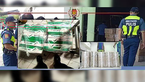 LAW enforcement agencies, in collaboration with BIR personnel, apprehended two suspects and seized a substantial quantity of assorted smuggled counterfeit cigarettes.