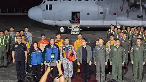 Sec. Ted Herbosa led the send-off of PEMATs to Myanmar (Photo courtesy of Sec. Herbosa's Facebook)