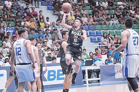 Keanu Caballero shines, towing Rizal to a 77-61 win over Mindoro in the MPBL Season 2025 at the Ynares Center 2 Montalban in Rizal province.