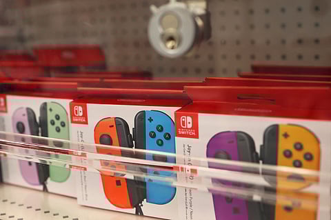 NEW YORK, NEW YORK - APRIL 02: Nintendo Switch remotes are seen at a Target store on 02 April 2025 in the Flatbush neighborhood of the Brooklyn borough in New York City. Target stores continue to see a decline in sales for the eighth consecutive week, extending a streak that began after the company announced it would end its diversity, equity, and inclusion (DEI) program in late January. The company, also like Costco and Walmart, is putting pressure on its Chinese suppliers to absorb some of the costs of U.S tariffs. U.S. President Donald Trump is expected to make an announcement for another round of new tariffs on most imports to the United States, which the president has dubbed “Liberation Day.”