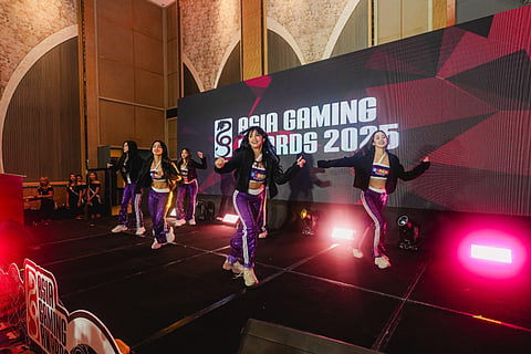 BingoPlus' BingGirls entertains the guests through an intermission number during the Asia Gaming Awards
