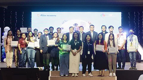 Empowering future innovators. Seen in photo are representatives from STEM schools that participated in this year’s YESS with (top row, starting 7th from left to right) Meralco Power Academy President Nixon G. Hao, Meralco senior vice president and chief human resources officer Edgardo V. Carasig, Meralco executive vice president and chief operating officer Ronnie L. Aperocho, and MPA executive director Ian Chester V. Colorina,