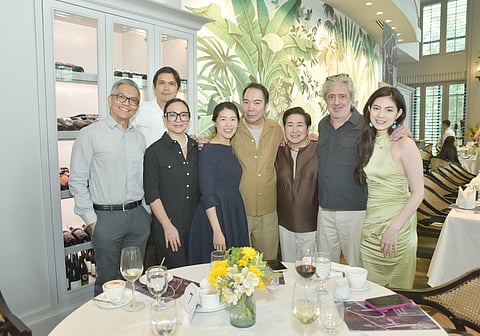Richie Lerma, Mark Tanpoco, Jenni Tanpoco, Karen Lerma, Patrick Rosas, Fashion Aid Philippines President Paul Cabral, Yiouri Augousti and Kerry Tinga.