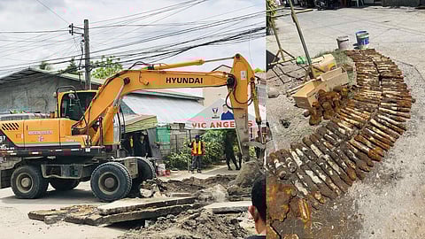 The 250 bombs unearthed in Tarlac City elementary school.