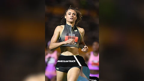 SYDNEY McLaughlin-Levrone flaunts her might en route to winning the women’s 400m hurdles event of the Grand Slam Track athletics circuit in Jamaica.