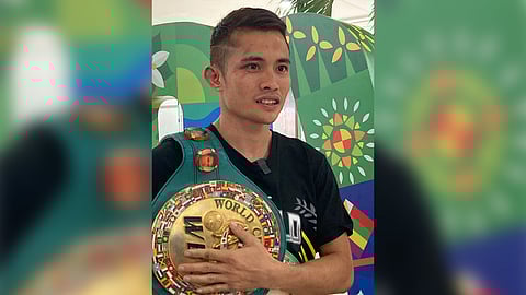 Melvin Jerusalem takes pride in holding the WBC titlebelt.