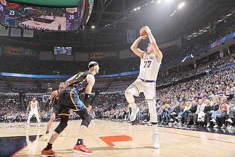 LUKA Doncic leads the Los Angeles Lakers’ display of offensive superiority en route to posting a 126-99 win over the Oklahoma City Thunder in the NBA regular season.
