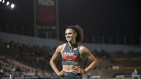 Sydney McLaughlin-Levrone completed a double with victory in the 400m at the Grand Slam Track meeting in Kingston