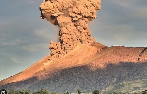 Plume of ash The eruption of Negros Island’s Mt. Kanlaon on early Tuesday, 8 April, comes at what is expected to be a scorching summer season where the heat index has been recorded at high levels in certain parts of the country. People are cautioned to protect their airways from volcanic ash, composed of crushed small rocks, minerals and volcanic glass, which could cause eye, nose and throat irritation.