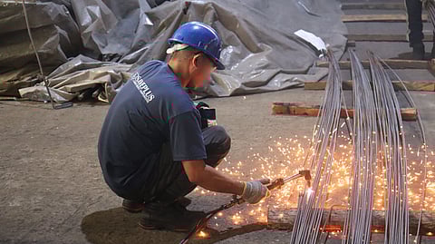 Destruction of Rerolled bars in Cavite Steel Mill