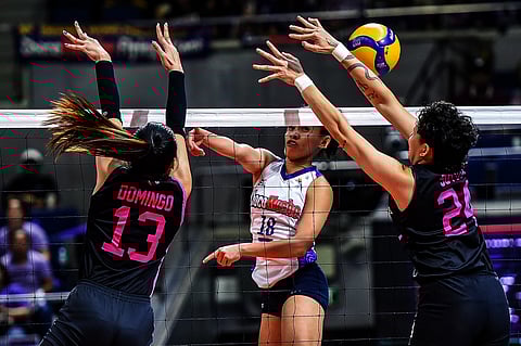 Sisi Rondina fires 26 points to power Choco Mucho to a 25,18, 25-22, 27-29, 25-19 victory over Akari in Game 2 of their best-of-three battle for third place in the PVL All-Filipino Conference on Thursday at the Smart Araneta Coliseum.