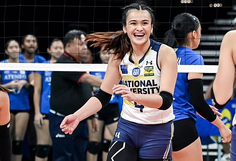 Bella Belen shrugs off claims that she is single-handedly carrying NU to greater heights amid the absence of Alyssa Solomon in their ongoing UAAP Season 87 women’s volleyball tournament campaign.