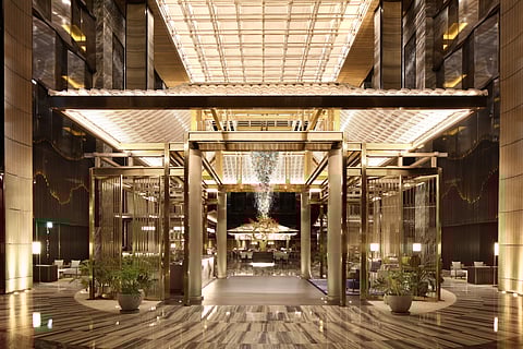 Hotel Okura’s lobby is a prime example of luxury but still with Japan’s signature grace and refinement.