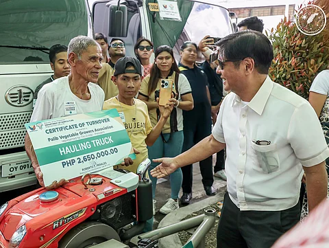 President Ferdinand Marcos Jr. asks farmers to increase their productivity during the government’s provision of aid, funds and equipment to tillers.