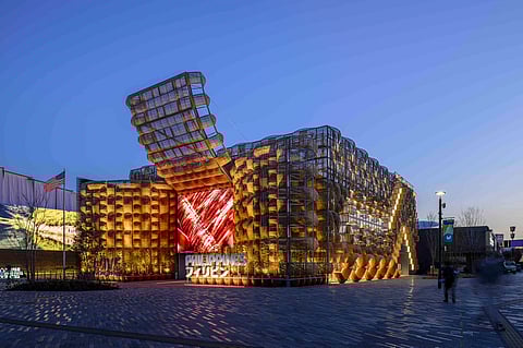 “This façade is a statement,” said Carlo Calma, lead designer of the Pavilion. “We wanted the structure itself to breathe and move with the stories it holds. It reflects who we are as Filipinos — always in motion, always evolving, always expressive."