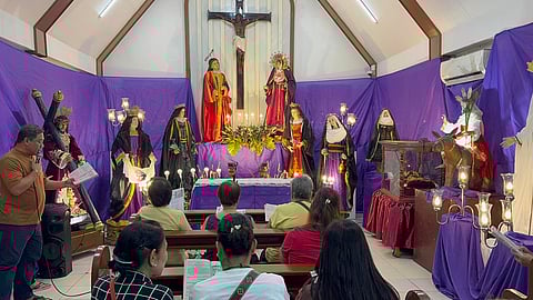 The Pabasa begins at the National Shrine of Our Lady of Lourdes in Quezon City