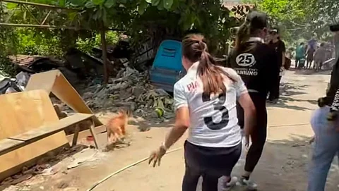 Screenshot from Pia Cabral's Facebook video