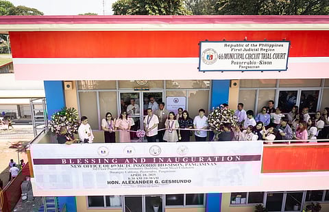 Gesmundo honors court staff at Pangasinan MCTC launch