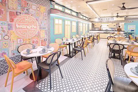 Interior shot of Wangfu Chinese Cafe.