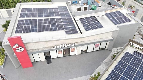 THE Jollibee store in Tuguegarao City with its roof solar panels that reduces energy consumption by up to 30 percent.