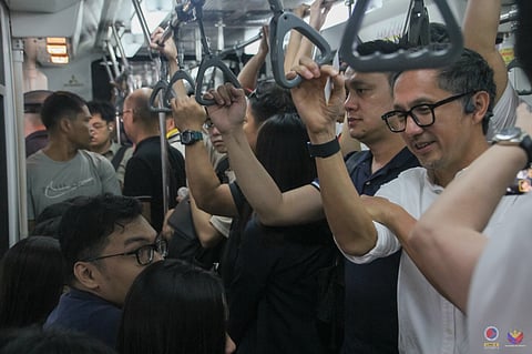 Transportation Secretary Vince Dizon (right) leads the inspections of the MRT-3 as it resumes operations on Monday after the observance of the Holy Week. Dizon was joined by Department of Information and Communications Technology Secretary Henry Aguda, Undersecretary for Railways Timothy John Batan and MRT-3 general manager Michael Capati.