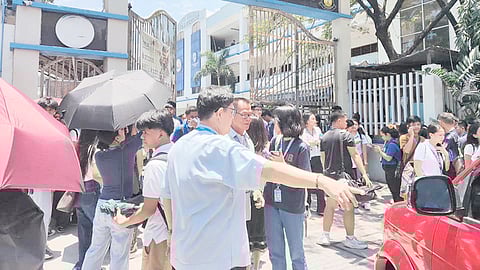 Students and personnel from the City of Malabon University are being evacuated to ensure their safety following reports of a bomb threat on Monday.