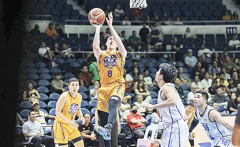 Robert Bolick and NLEX show their might with a 91- 74 victory over TNT in the PBA Philippine Cup last night at the Smart Araneta Coliseum.