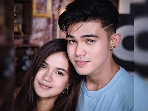 Maris Racal leans close to Iñigo Pascual in a soft, smiling portrait that captured the chemistry of the former “MarNigo” pair.