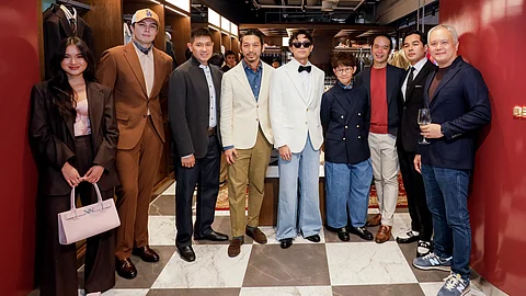 The palette of neutral tones also allows for more versatility, as it can work with jeans for casual Fridays or as a matching set for an afternoon with the boys.