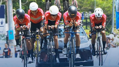 Famed bike lifts 7Eleven to third