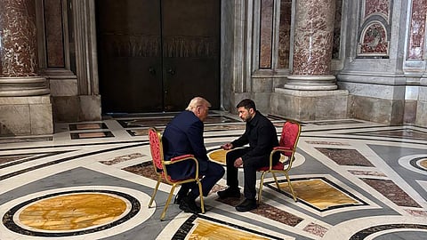 Trump, Zelensky meet on sidelines of pope’s funeral