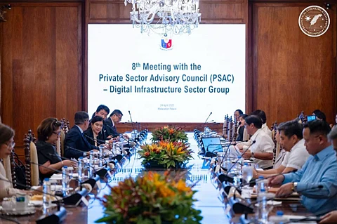 President Ferdinand R. Marcos Jr. met with the Private Sector Advisory Council headed by Aboitiz Group president and CEO, Sabin M. Aboitiz on 24 August 2025 to discuss digital reforms for the country’s labor force and government digital platforms.