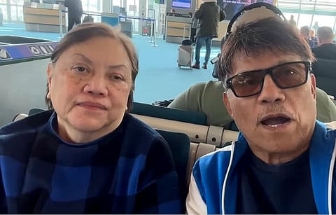 (R) Rey Fortaleza with wife Araceli.