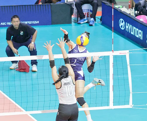 SHAINA Nitura and the Adamson Lady Falcons close their UAAP Season 87 campaign on a high note following a 25-13, 25-21, 25-18 win over the UP Fighting Maroons on Sunday at the Smart Araneta Coliseum.