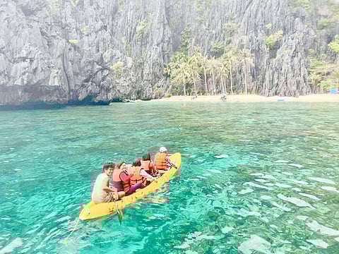 Exploring the crystal-clear waters of the lagoon surrounding the underground river, one of the top summer escapes recommended by travel expert Bheng Gagui.